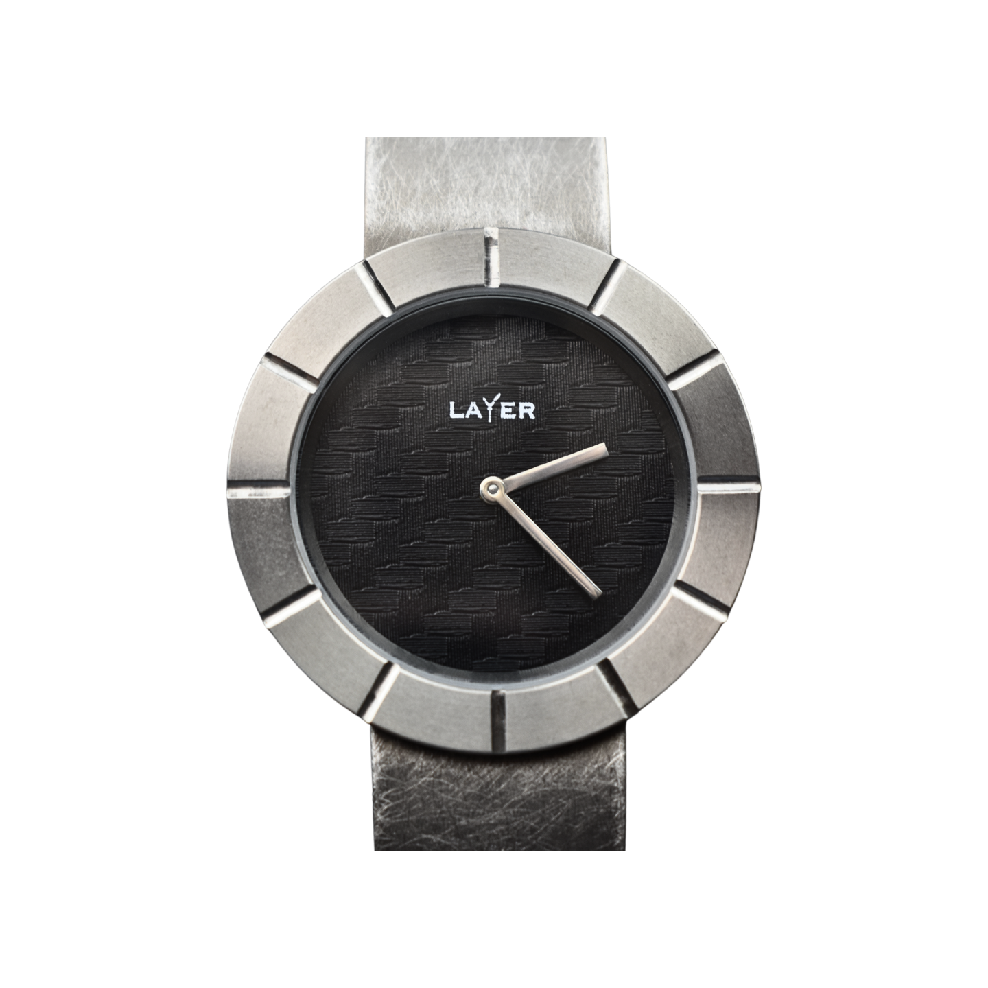 Titanium and carbon watch