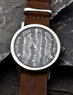 Unique damascus watch
