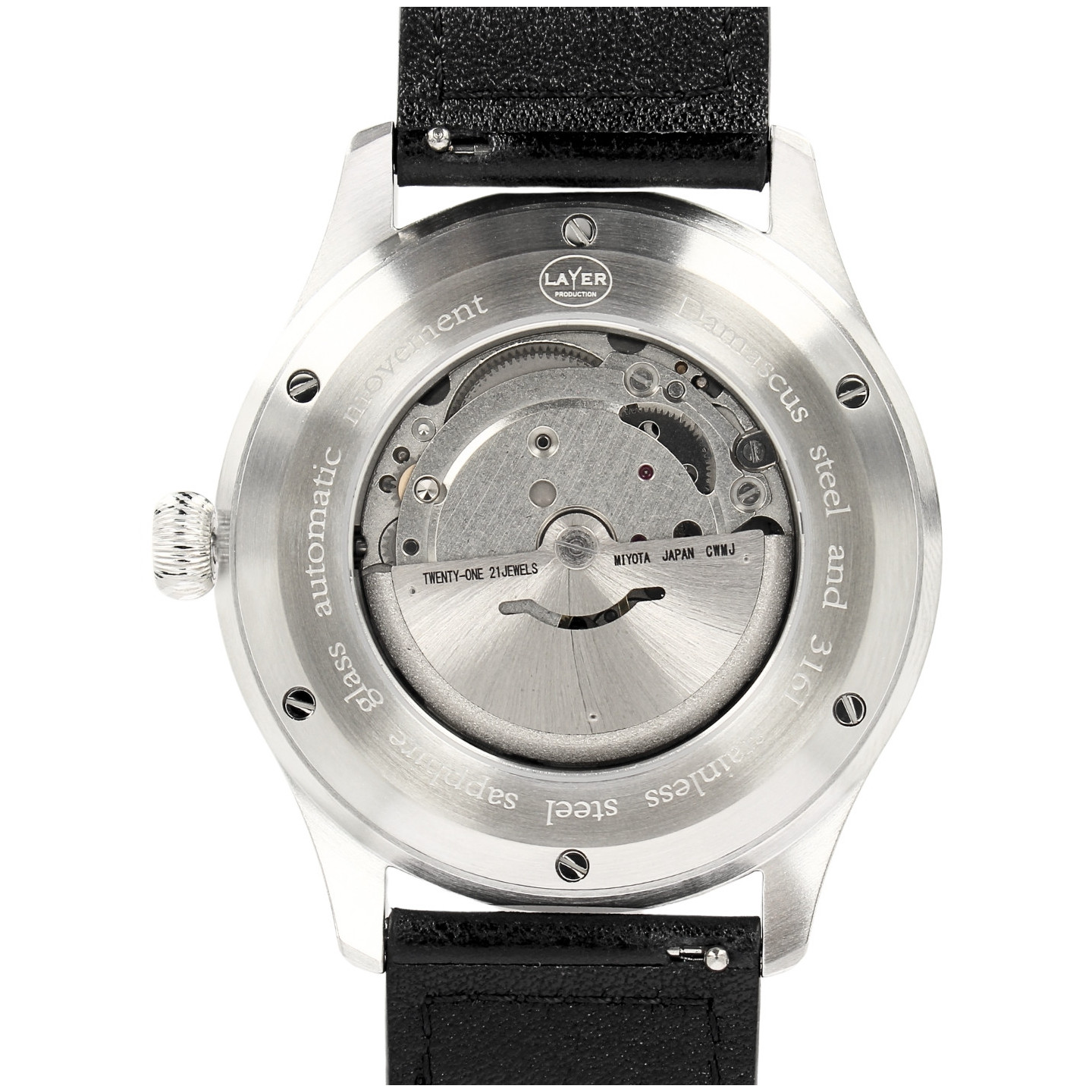 LAYER Production - LWPSD - Automatic Damascus stainless steel watch