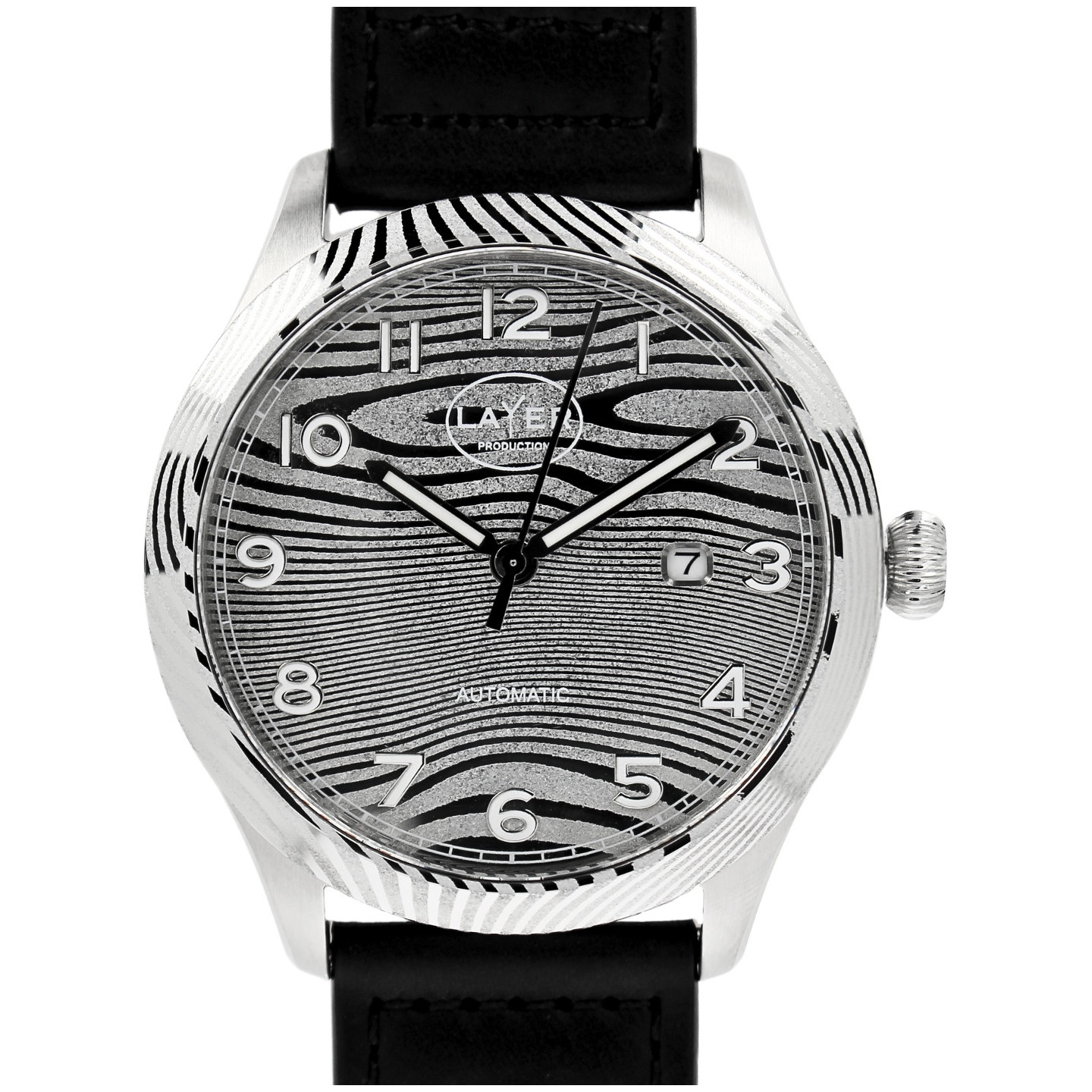 LAYER Production - LWPSD - Automatic Damascus stainless steel watch