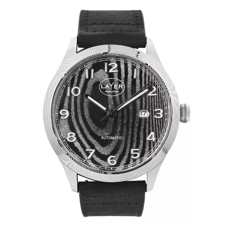 LAYER Production - LWPSD - Montre automatique Damas inoxydable